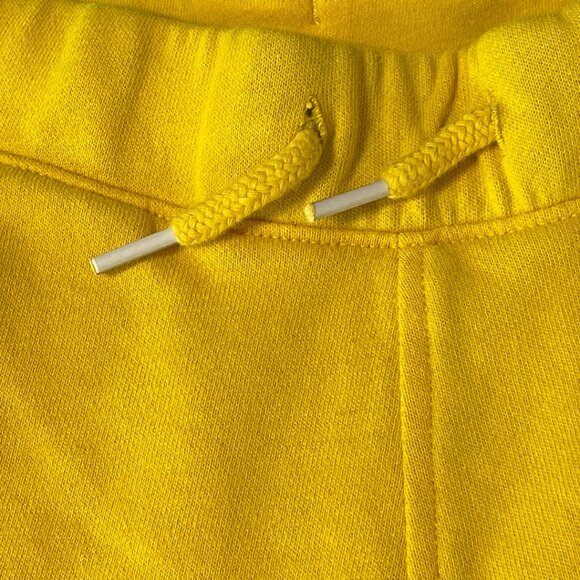 Abercrombie Kids Spell Out Sweat Shorts Kids Size 15-16 Yellow Casual Athleisure - Picture 3 of 11